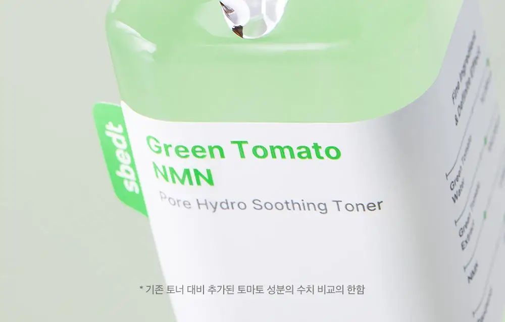 [모공케어] 성분에디터 그린토마토 NMN 포어 하이드로 수딩 토너 350ml 상세페이지 5
